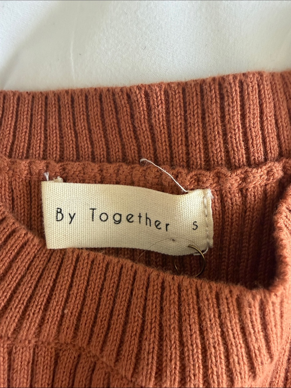 By Together Ribbed Tank Top - Rust - Picture 2 of 3